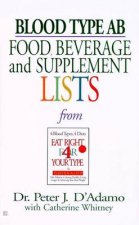 Blood Type AB Food Beverage  Supplement Lists From Eat Right For Your Type