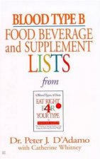 Blood Type B Food Beverage  Supplement Lists From Eat Right For Your Type