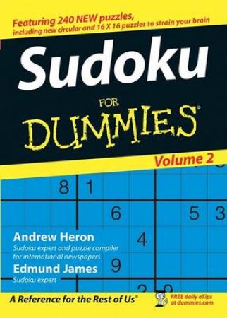 Su Doku For Dummies Vol 2 by Andrew Heron & Edmund James