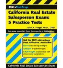 CliffsTestPrep California Real Estate SalespersonExam 5 Practice Tests