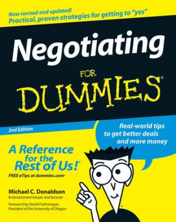 Negotiating For Dummies 2nd Ed by Michael C Donaldson