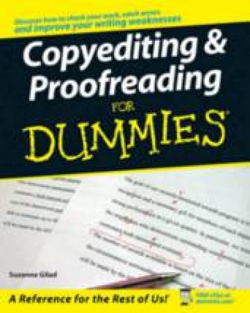 Copyediting & Proofreading for Dummies by Suzanne Gilad