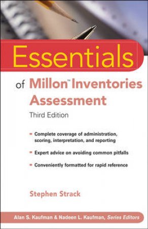 Essentials of Millon Inventories Assessment, Third Edition by Stephen Strack