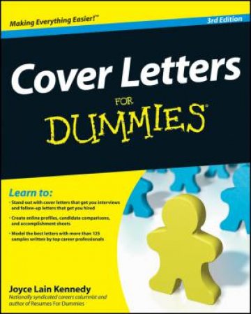 Cover Letters for Dummies 3rd Ed by Joyce Lain Kennedy