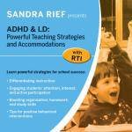 ADHD  LD Powerful Teaching Strategies and Accommodations with RTI  DVD