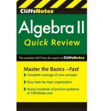 Cliffsnotes Algebra II Quickreview 2nd Edition