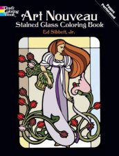 Art Nouveau Stained Glass Coloring Book