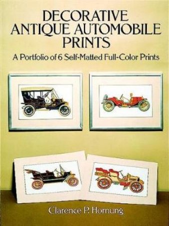 Decorative Antique Automobile Prints by CLARENCE P. HORNUNG