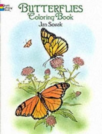 Butterflies Coloring Book by JAN SOVAK