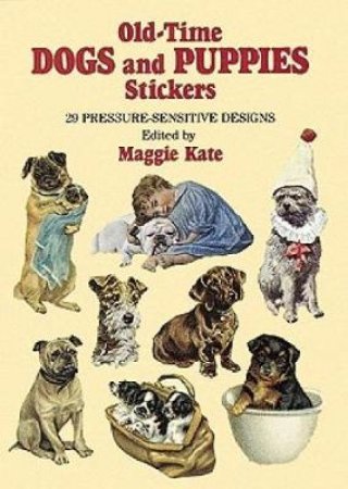 Old-Time Dogs and Puppies Stickers by MAGGIE KATE