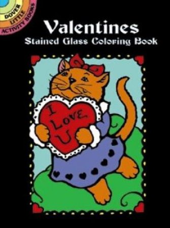 Valentines Stained Glass Coloring Book by MARTY NOBLE