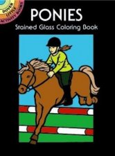 Ponies Stained Glass Coloring Book