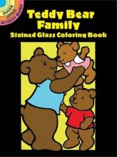 Teddy Bear Family Stained Glass Coloring Book