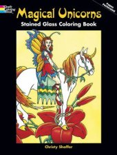 Magical Unicorns Stained Glass Coloring Book