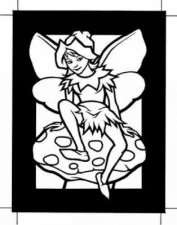 Fairy World Stained Glass Coloring Book