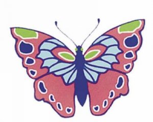 Shiny Butterflies Stickers by MARTY NOBLE