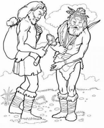 Prehistoric Man Coloring Book by JAN SOVAK