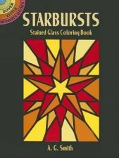 Starbursts Stained Glass Coloring Book