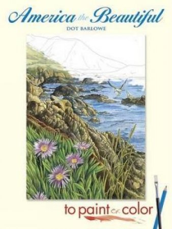 America the Beautiful to Paint or Color by DOT BARLOWE