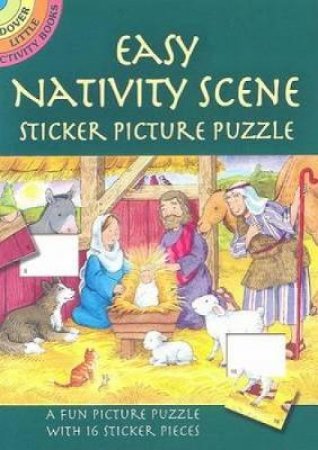 Easy Nativity Scene Sticker Picture Puzzle by CATHY BEYLON