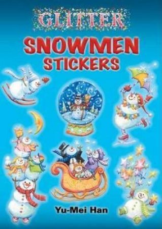 Glitter Snowmen Stickers by YU-MEI HAN