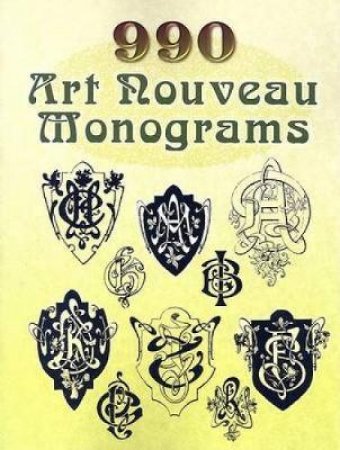 990 Art Nouveau Monograms by DOVER