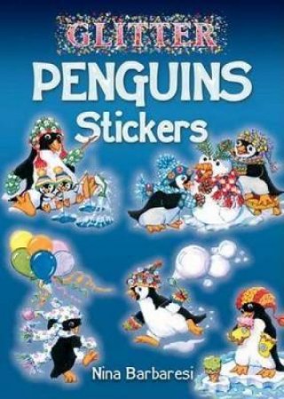 Glitter Penguins Stickers by NINA BARBARESI