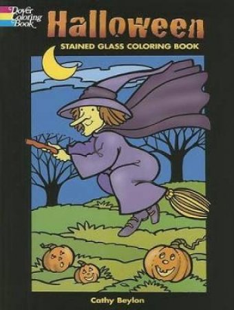 Halloween Stained Glass Coloring Book by CATHY BEYLON