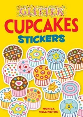 Glitter Cupcakes Stickers by MONICA WELLINGTON