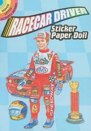 Racecar Driver Sticker Paper Doll by STEVEN JAMES PETRUCCIO