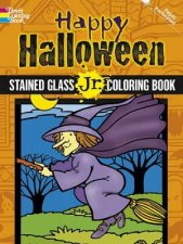 Happy Halloween Stained Glass Jr Coloring Book