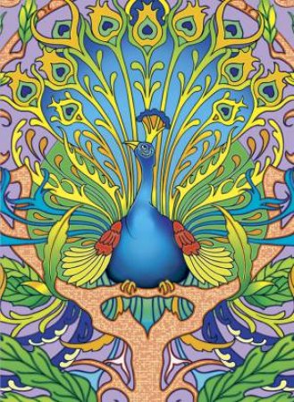 Art Nouveau Peacock Notebook by MARTY NOBLE