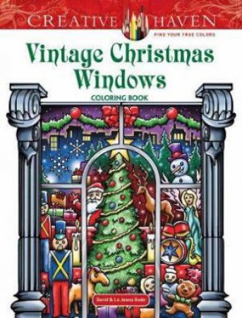 Creative Haven Christmas Windows: Coloring Book