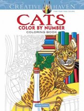 Creative Haven Cats Clor By Number Coloring Book