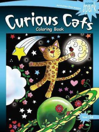 SPARK Curious Cats Coloring Book by Susan Hall