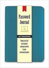 Password Journal Caribbean Blue