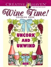 Creative Haven Wine Time Coloring Book