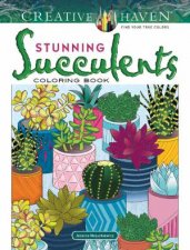 Creative Haven Stunning Succulents Coloring Book