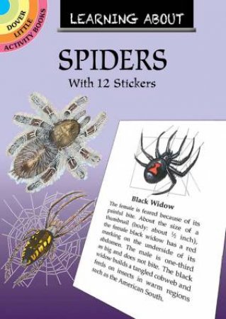 Learning About Spiders: With 12 Stickers by Jan Sovak