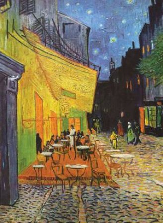 Van Gogh's Cafe Terrace At Night Notebook by Vincent Van Gogh
