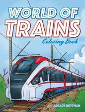 World Of Trains Coloring Book