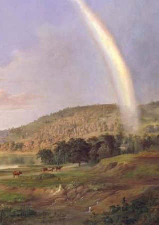 Landscape With Rainbow Notebook by Robert S Duncanson