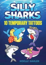 Silly Sharks 10 Temporary Tattoos