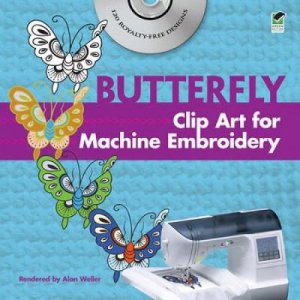 Chinese Butterfly Clip Art for Machine Embroidery by ALAN WELLER