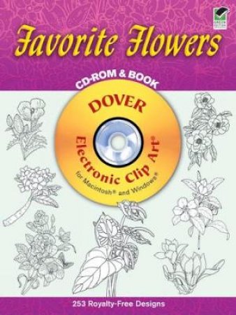 Favorite Flowers CD-ROM and Book by DOVER
