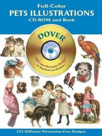 Full-Color Pets Illustrations CD-ROM and Book by DOVER