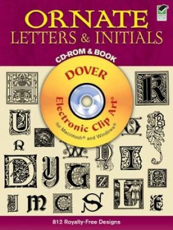 Ornate Letters and Initials CD-ROM and Book by DOVER