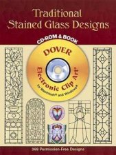 Traditional Stained Glass Designs CDROM and Book