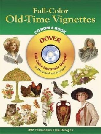 Full-Color Old-Time Vignettes CD-ROM and Book by DOVER