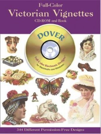 Full-Color Victorian Vignettes CD-ROM and Book by DOVER